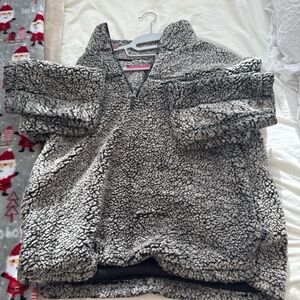 Elodie Gray Sherpa Jacket